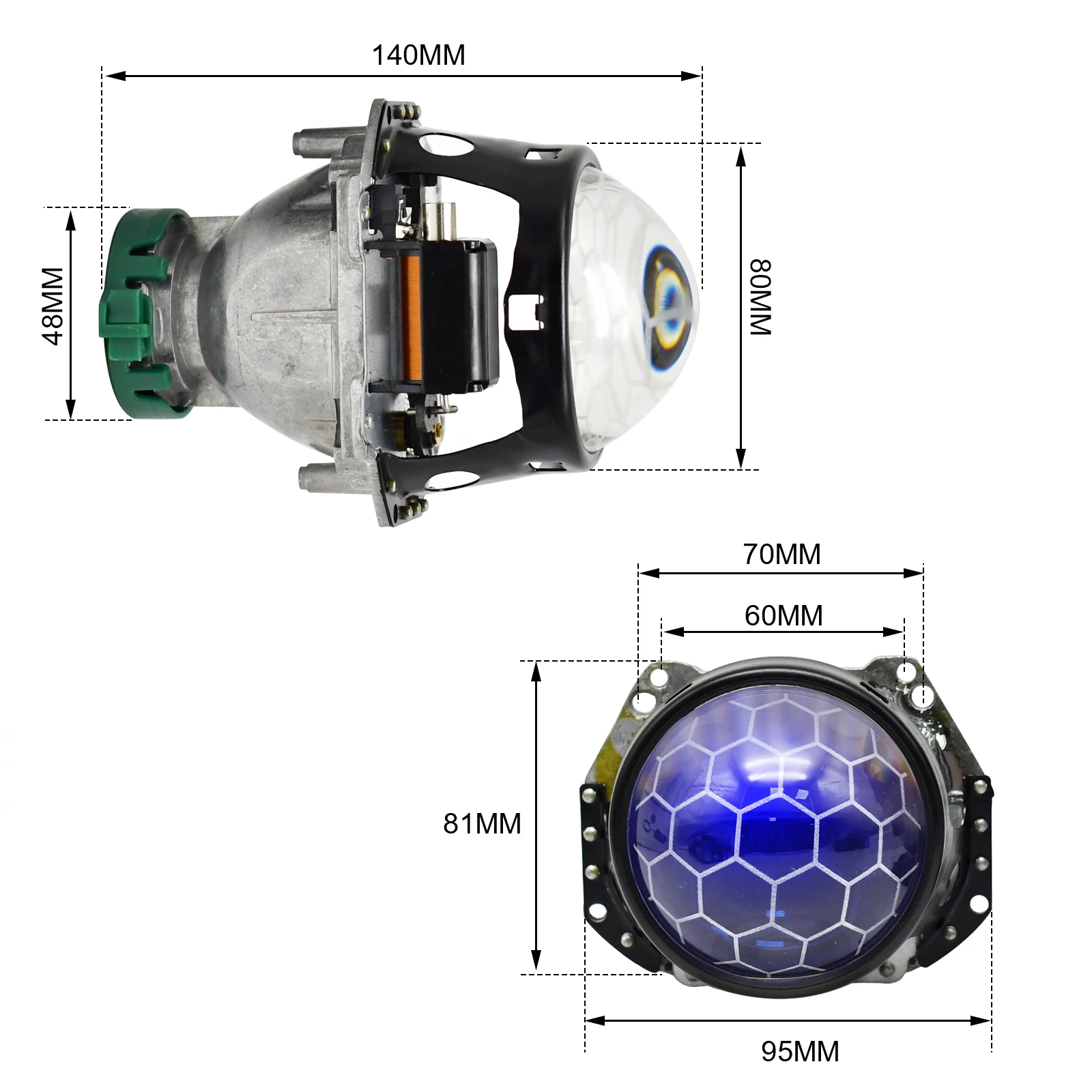 Ft Chevrolet G10 G20 G30 1978-1991 4x6" Chrome LED Headlghts H/Lo - Foto 5