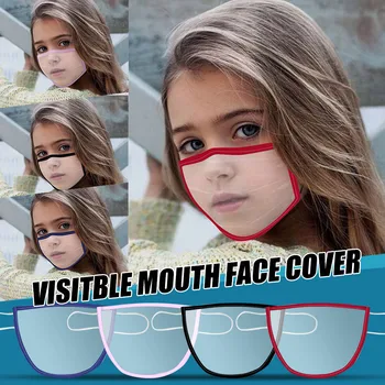 

Child Face Mask With Clear Window Visible Expression For The Deaf And Hard Of Hearing Masque Mouth Muffle Mouth Caps Facial Mask