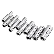 10 шт. 10-24 мм 1/2 привод глубокий шестиугольный гаечный ключ головка набор инструментов с гнездом держатель для хранения инструменты