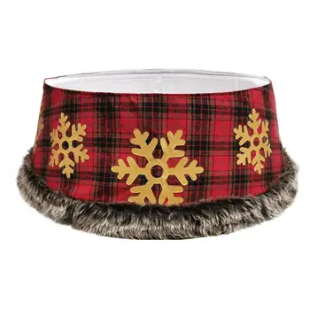 

Christmas Tree Skirt High-quality Lovely Durable Thicken Chrismas Theme Color Snowflake Decorative Mat Christmas Decortion