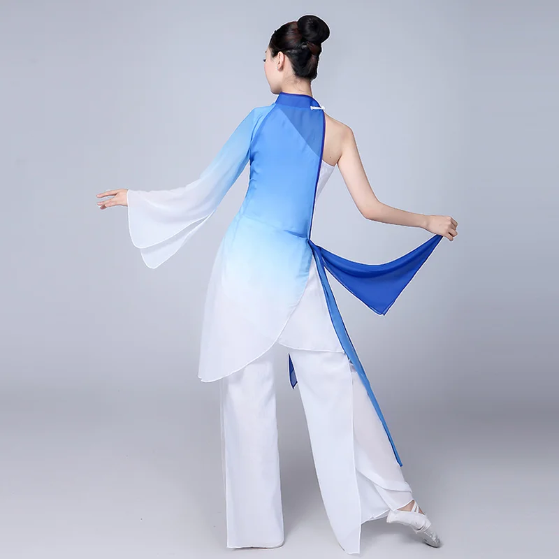 Древний китайский костюм костюм для классического танца Женский Детский веер танец зонтик народные танцы костюмы