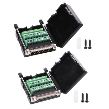 

DB25 D-SUB female Terminal port Plastic Cover Data Cable Nut Connector