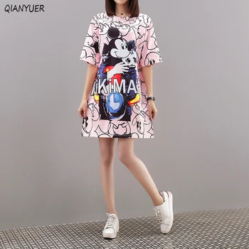 

Summer 2020 European Station New Thai Fashion Cartoon Mickey Mouse Printing Short Sleeves Loose Size T-shirt