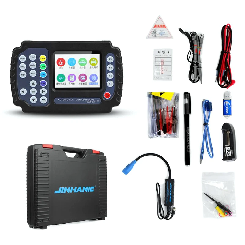 ADO102 Automotive Oscilloscope Handheld Digital Storage Oscilloscope And Digital Multimeter Car