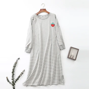 

Чистый хлопок с короткими рукавами пижамы XL плюс длинный участок толстой девочки беременных женщин свободные домашние ночные