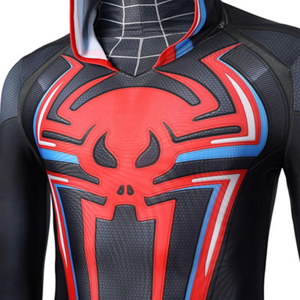 Miles Morales Full Body Cosplay Costume For Adults – Be Your Own Spider-Man, Multi-Color Bodysuit