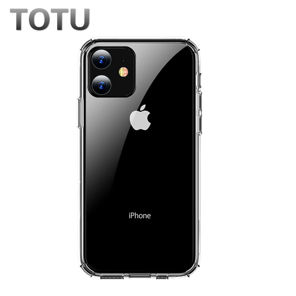 TOTU Clear Transparent Case for iPhone 11 Pro Max Luxury Coque TPUAcrylic full Protective Soft Cover pro max Funda |