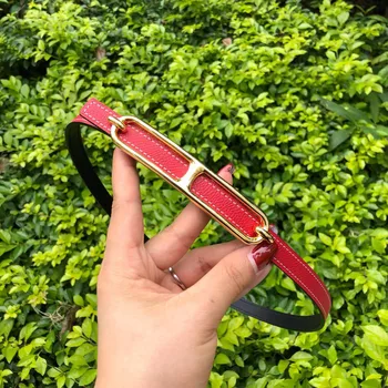 

2020 hot sale new Dipulaisi leather Women's fashion thin belt sweater dress coat belt waist belt for dress Designer belt 1.3cm