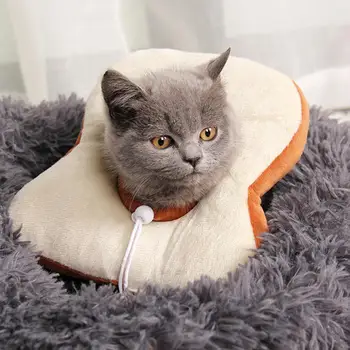 

Pet Dogs Cats Puppy Comfortable Recovery E-shaped Collar Large Inflatable Cats Protect Pets Donuts Soft For Dogs Small Desi V2N9