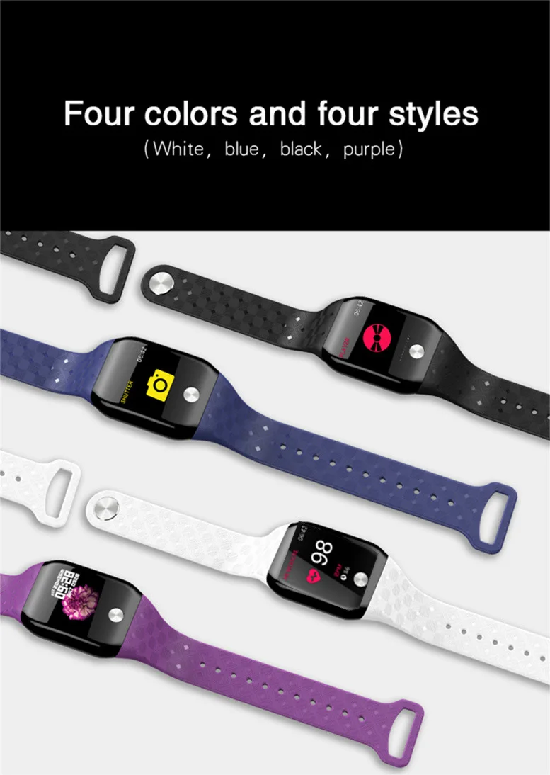 B59 SmartBracelet A88 Bluetooth Смарт-часы 0,66 ''OLED водонепроницаемый экран Смарт-браслет Здоровье SmartBracelets для IOS Android phone