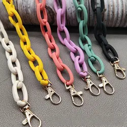Women Acrylic Resin Shoulder Bag Strap Detachable Retro Oval Chic Candy Color Messenger Handbags Belts Fashion Bag Accessories