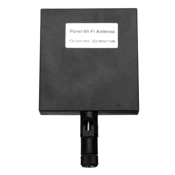 

High Quality 2.4G / 5.8G WiFi SMA Male Connector Panel Antenna 12dBi 2400-2500MHz Antenna Enhanced Signal for Routers Black