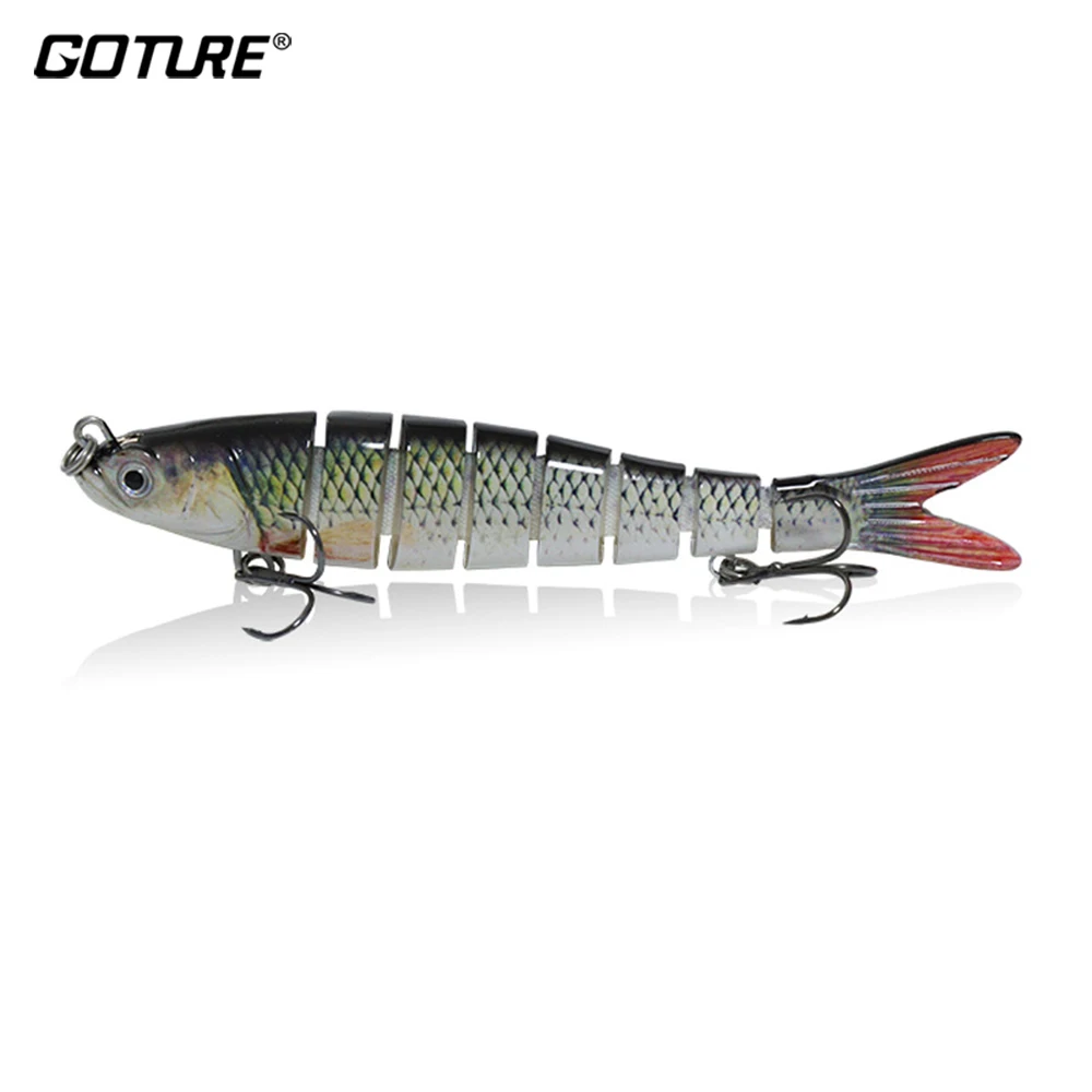 

Goture 10/14cm 8 Segments Sinking Wobblers Fishing Lures Jointed Crankbait Swimbait Hard Artificial Bait For Fishing Tackle Lure