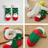 Children's Socks For Newborns Girls Boys Baby Anti-slip Child  Plus Thick Terry Warm Winter Cute Christmas Socks For Kids 0-6Y 5