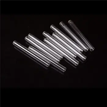 

10pcs 10*100mm Test Tube Transparent Pyrex Glass Blowing Tubes Thick Wall Laboratory Round Bottom Test Tube