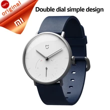 Оригинальные умные кварцевые часы Xiaomi, новинка, мужские и женские повседневные умные часы с двойным циферблатом и напоминанием о вибрации, шагомером, Bluetooth