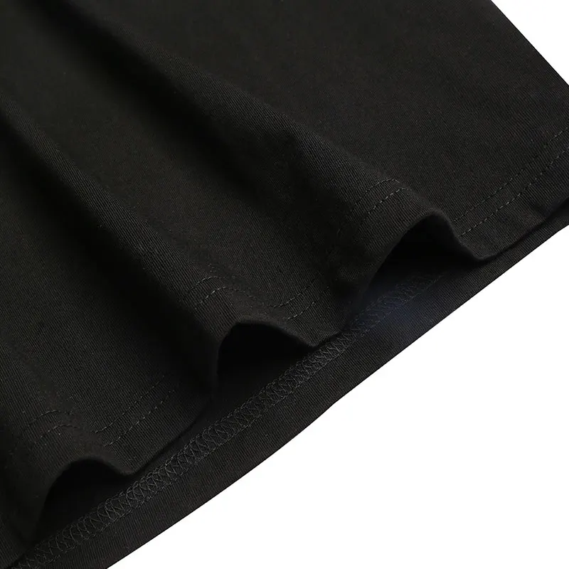 Мужская футболка с коротким рукавом, японская черная футболка большого размера, топы с буквенным принтом, хлопковые футболки, мужская большая спортивная футболка, летняя уличная одежда