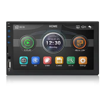 

7inch Car MP5 Player Radio Automotive Car Stereo 2DIN Auto Rear View Bluetooth FM USB TF Mirrorlink 1080P Wheel Control WINCE
