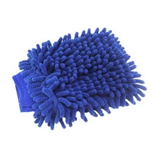 Перчатки для чистки автомобиля, синие двухсторонние перчатки из микрофибры для мытья автомобиля, для мытья Авто окон, тряпка для сушки полотенец, инструмент для детализации