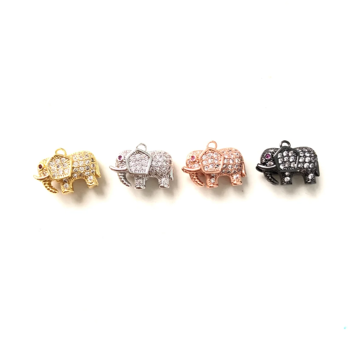 

5pcs Exquisite Animal Elephant Charm for Women Bracelet Making Bling Cute Pendants for Necklace Girl Bangle Earring Jewelry Bulk