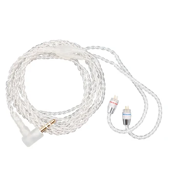 

CCA Silver Plated Upgrade Cable 3.5 mm Audio Cable 4 Core 0.75mm 2 PIN Original Earphone Cable DIY for CCA C10/C16/C04