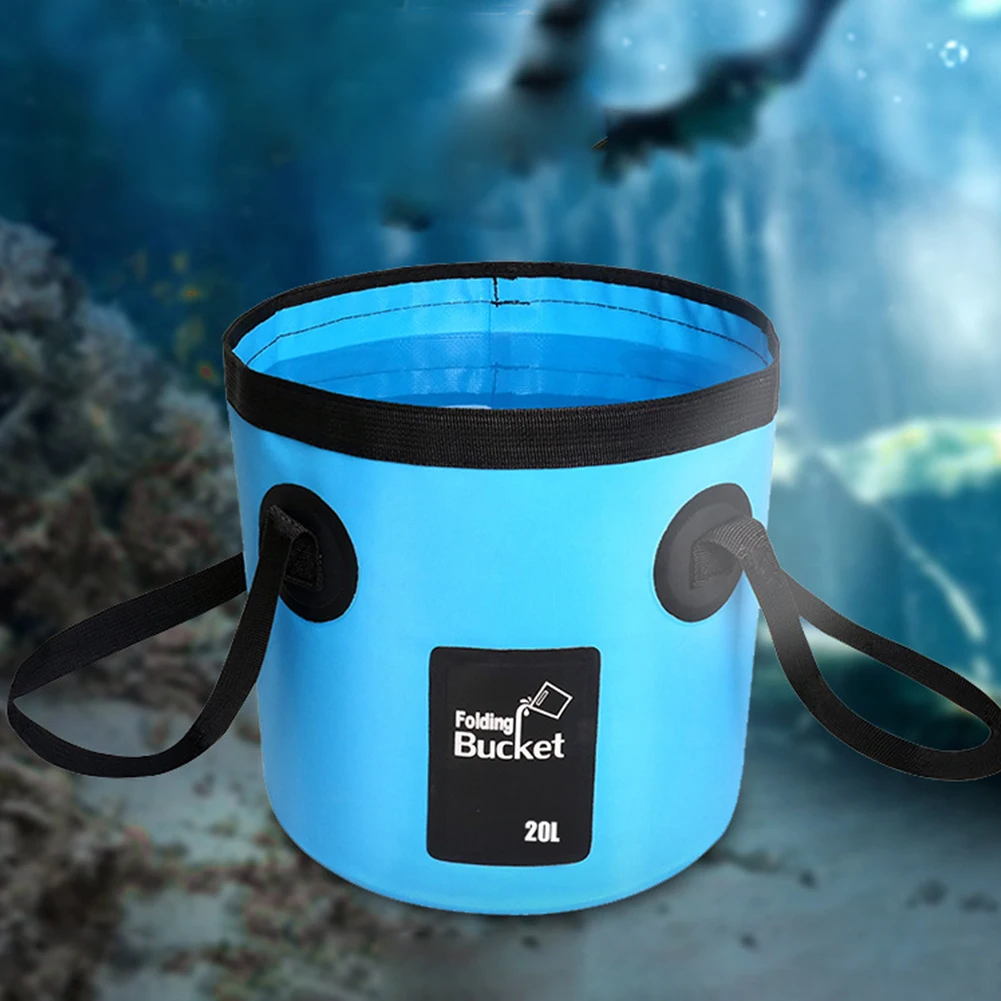 12L 20L походный складной мешок для мытья ведра сумка для хранения воды на открытом воздухе Кемпинг путешествия портативный складной рыбалка с носить ремни