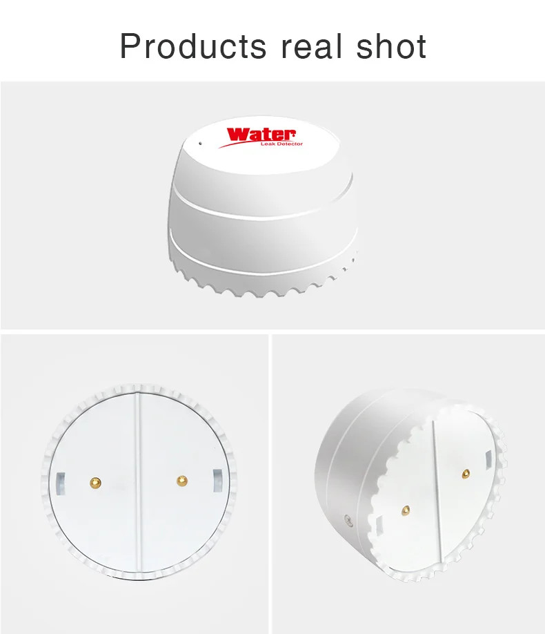 Sensor de Vazamento de Água Detector de Água Compatível com Tuyasmart Novo Branco Tuya Wifi Vida Inteligente App 3 Novo branco tuya wifi sensor de vazamento