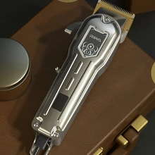 

AIKIN Riwa Haircut Kit Professional LED Display Steel Blades Hair Clipper Men Cordless Hair Trimmer With Barber Leather Suitcase