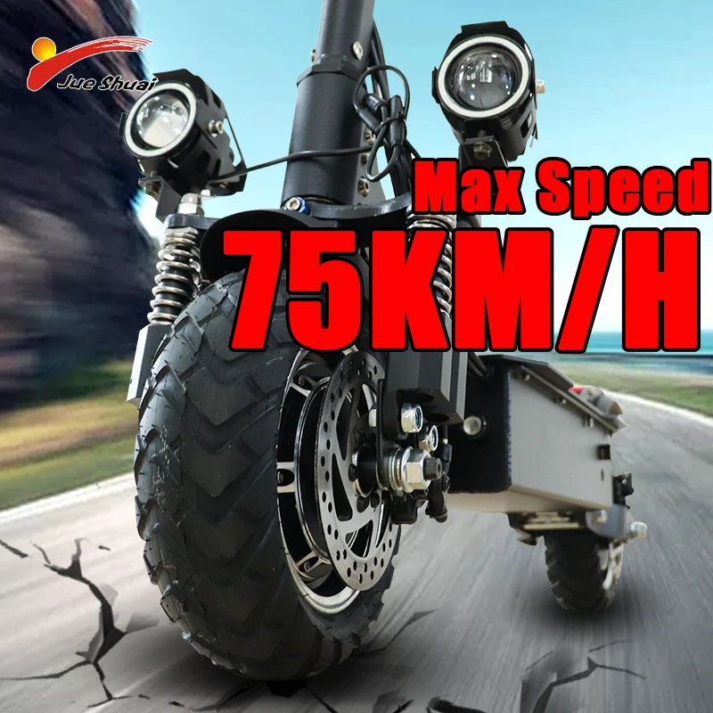 EU USA STOCK 70KM Range Электрический скутер для взрослых 2600W 52V двойной мотор E-Scooter 10