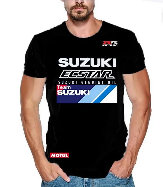 2019 MOTO Andrea Iannone 29 мотоциклетная футболка для Suzuki Team ecstar мужская Летняя черный мотор