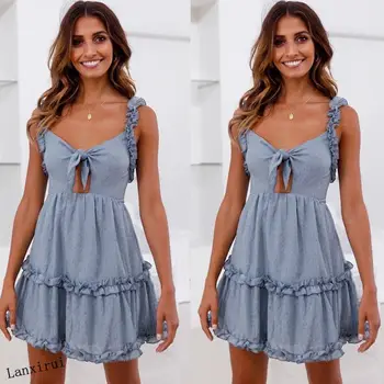 

Women Swimsuit Cover Up Sleeveless Beach Dress Solid Cotton Sexy Beach Wear Cover Ups Swimwear Bikini Set