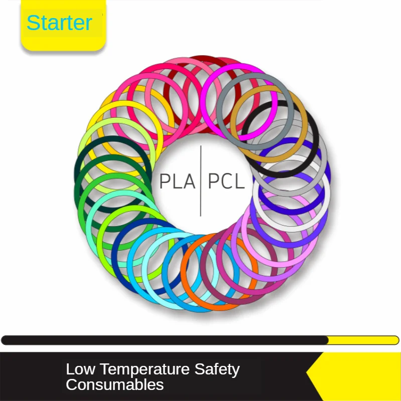 Material de Impressão Pena Especial Filamento Impressora 10 Cores 50 m Baixa Temperatura Estereoscópico Nenhuma Poluição 3d 1.75mm Pcl