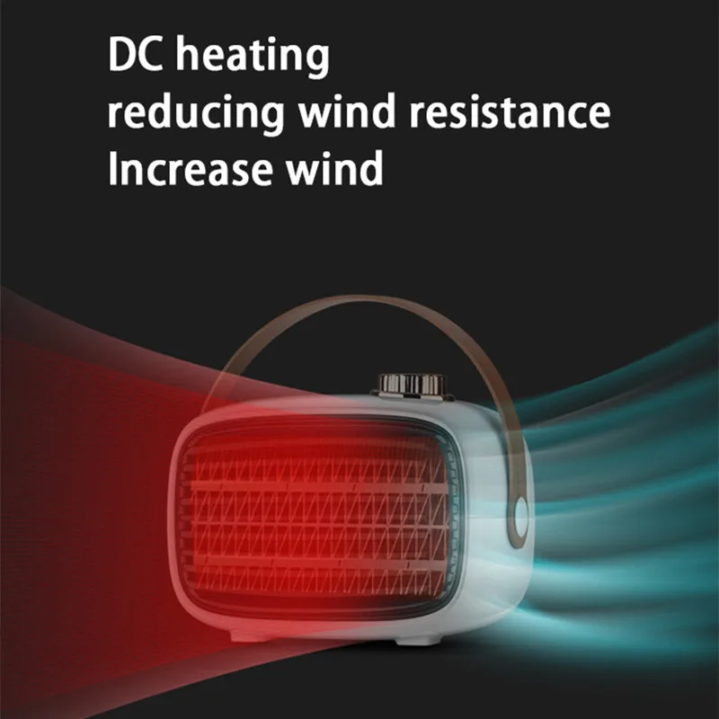 

Electric Heater Fan Heater Household 2-in-1 Cooling Heating Fan Energy Saving Small PTC Fast Heating Constant Temperature Warmer