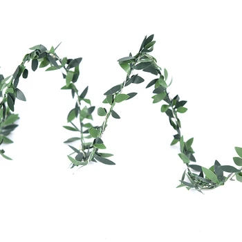 

2M LED Outdoor Leaf Twine Fairy String Lights With Battery Operate For Rustic Wedding Holiday Party Event Decoration