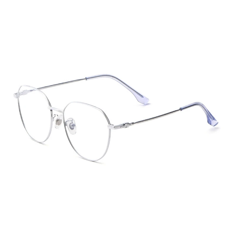 blue light glasses women Pure Titanium Retro Glasses Frame Men And Women Ultralight Round Frame Anti Blue Light Plain Myopia Optical Glasses Frame 58007 clear blue light glasses Blue Light Blocking Glasses