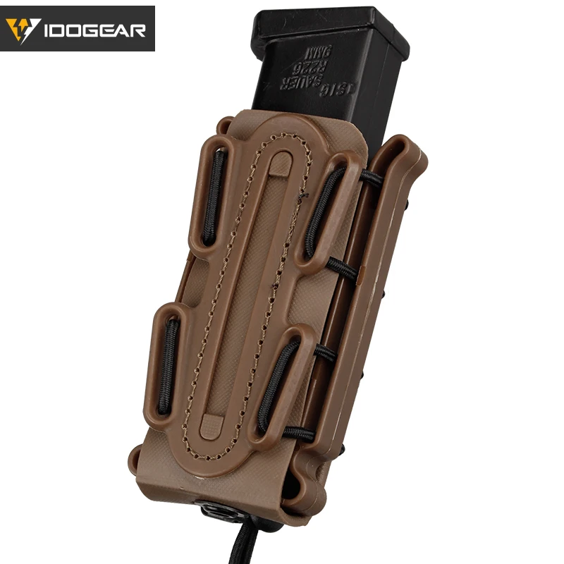 

IDOGEAR Magazine Pouches Fastmag Belt Clip plastic molle pouch bag 9mm softshell G-code Pistol Mag Carrier tall