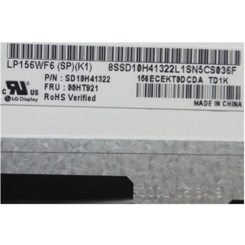 Magro Painel Ips da Tela de 30 Pinos para Lp156wf4 Lp156wf6 Spp1 Spk1 Spk2 Spk3 Spk6 Spc1 Spb1 Spl1 Spa1 B156han01.2 Tela do Portátil 15.6 - Imagem 2