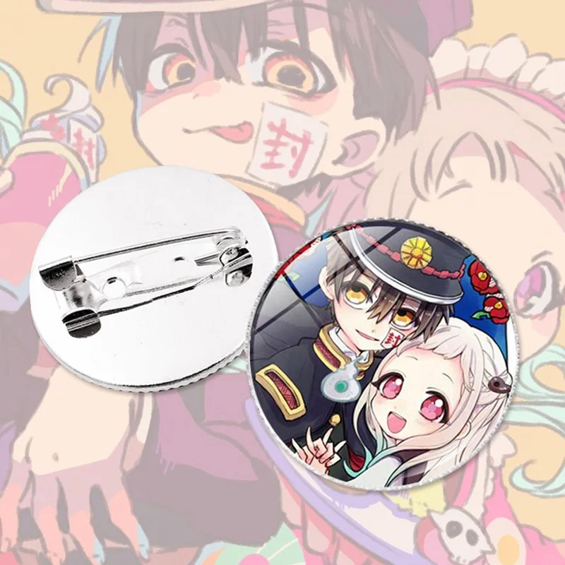 Trendy Anime Badges Toilet Bound Hanako Kun Cosplay Brooch Pins Schoolbag Time Glass Aliexpress