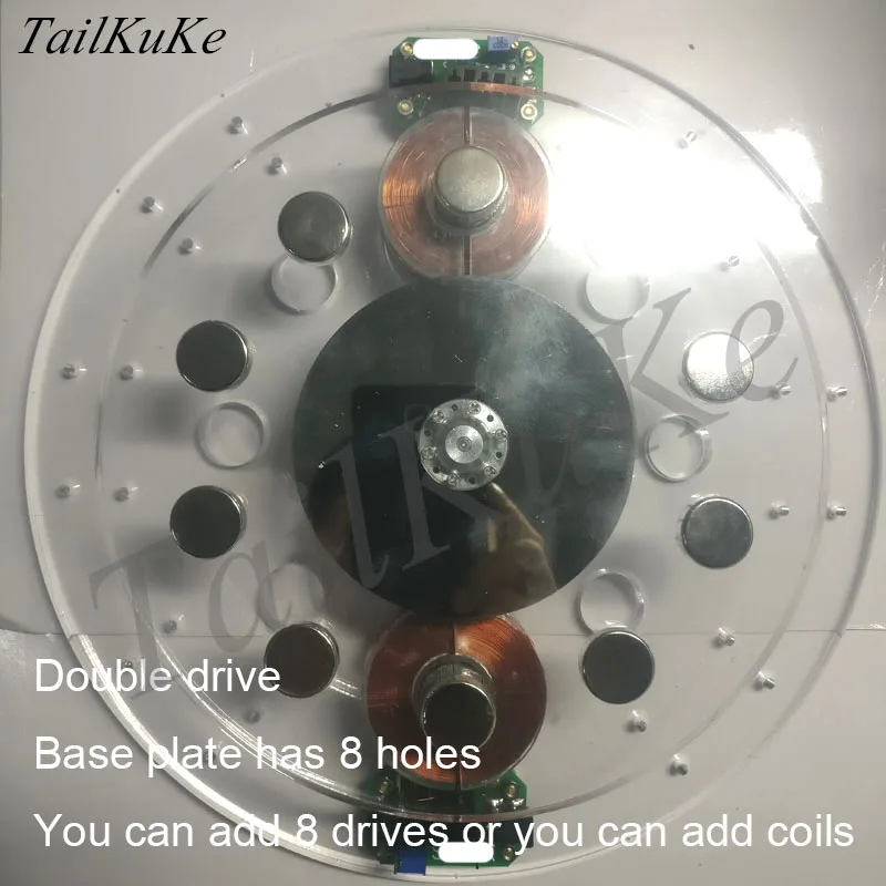 Бесщеточный дисковый двигатель двухприводной псевдо-постоянный генератор |