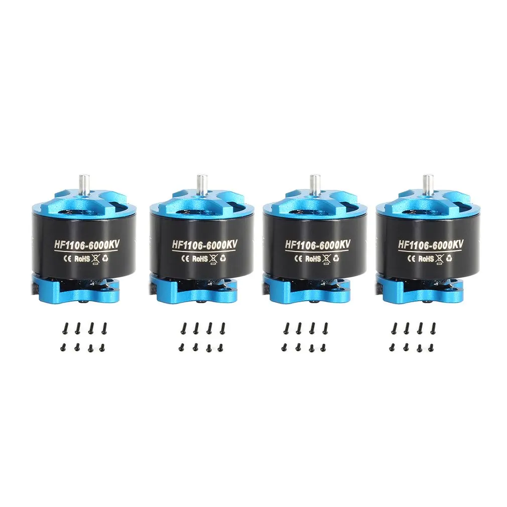 

4pcs HGLRC Flame 1104 7500KV 2S Brushless Motor for RC FPV Racing Drone Airplane Helicopter Multicopter Propeller RC Model Motor