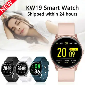 

KW19 Smart Watch Blood Pressure And Heart Rate Monitoring Bluetooth Remote Control Music Camera Multiple Sports Modes For APPLE