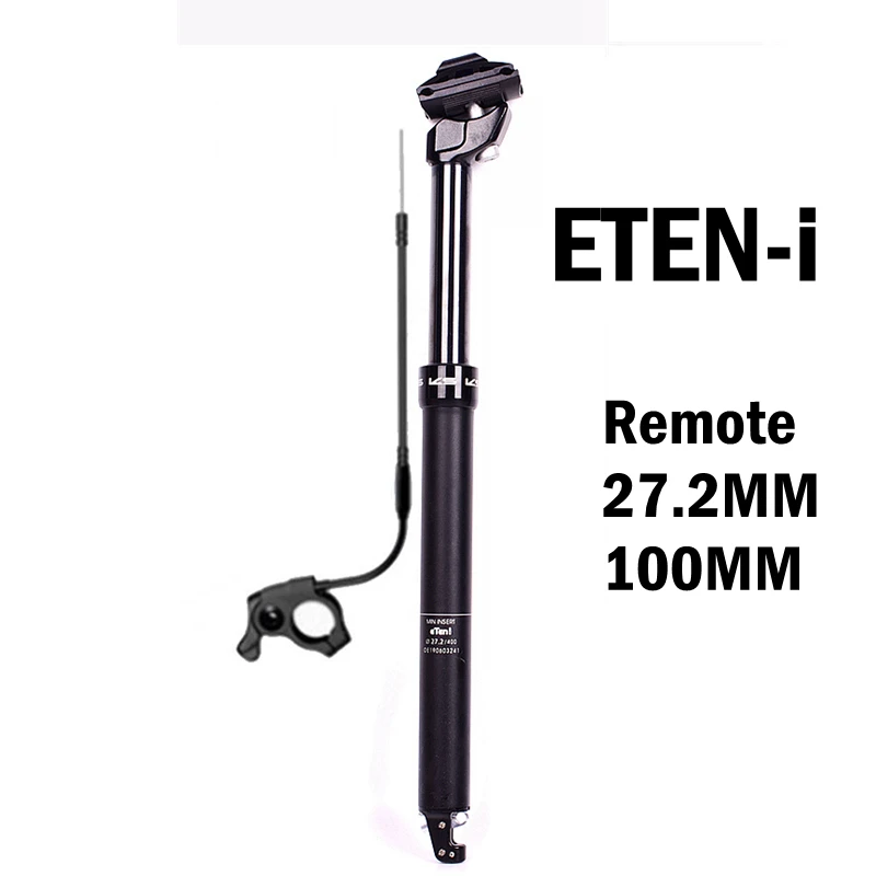 Eten-i 27.2mm 100mm Подседельный штырь для велосипеда Eten-R ETEN-i MTB с дистанционным управлением, подседельный штырь-капельница с регулируемой высотой, подседельный штырь для велосипеда, 27,2, 30,9, 31,6, 100 мм, для путешествий, EXA - Цвет: Eten-i 27.2mm 100mm