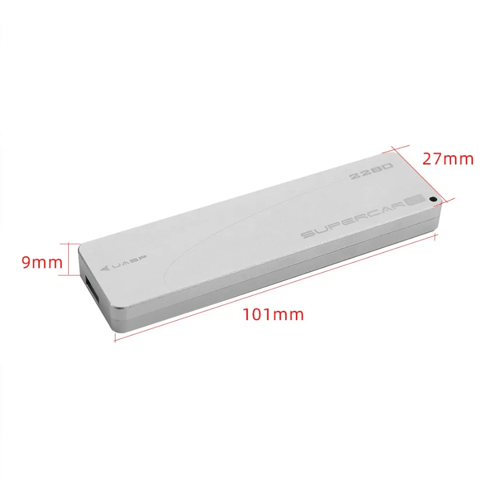 JEYI SuperCar NGFF алюминиевый TYPEC3.1 мобильный SSD Box Optibay чехол SSD TYPE C3.1 JMS583 m2 USB3.1 M.2 PCIE SSD U.2 PCI-E SATA