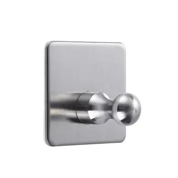 

Creative Mental Stainless Steel Hook Kitchen Bathroom Scratch-free Strong Adhesive 304 Stainless Steel Hook