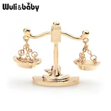 

Wuli&baby Gold Silver Color Scorpio Brooches Women Men Alloy Libra Constellation Banquet Party Brooch Pins Gifts