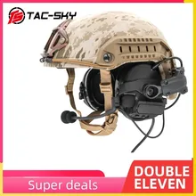 Casque tactique Airsoft, avec adaptateur de piste ARC, support, Version anti bruit, casque tactique Comatc III BK, TAC SKY