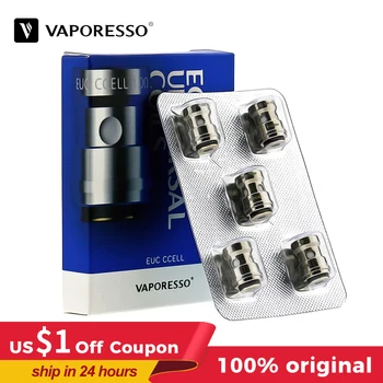 

Vaporesso EUC CCELL Coil 1.0/0.6ohm 5PCS/Pack fit VM/VECO/DRIZZLE Tank Electronic Cigarette Evaporator Vape Coil