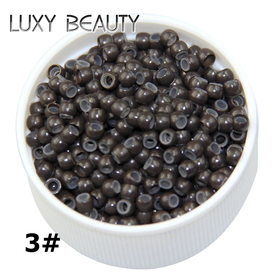 500pcs Silicone Hair Beads Nano Ring Micro Beads Fashion Salon Hairstylist Dreadlock Hair Extension Tools 8 Colors