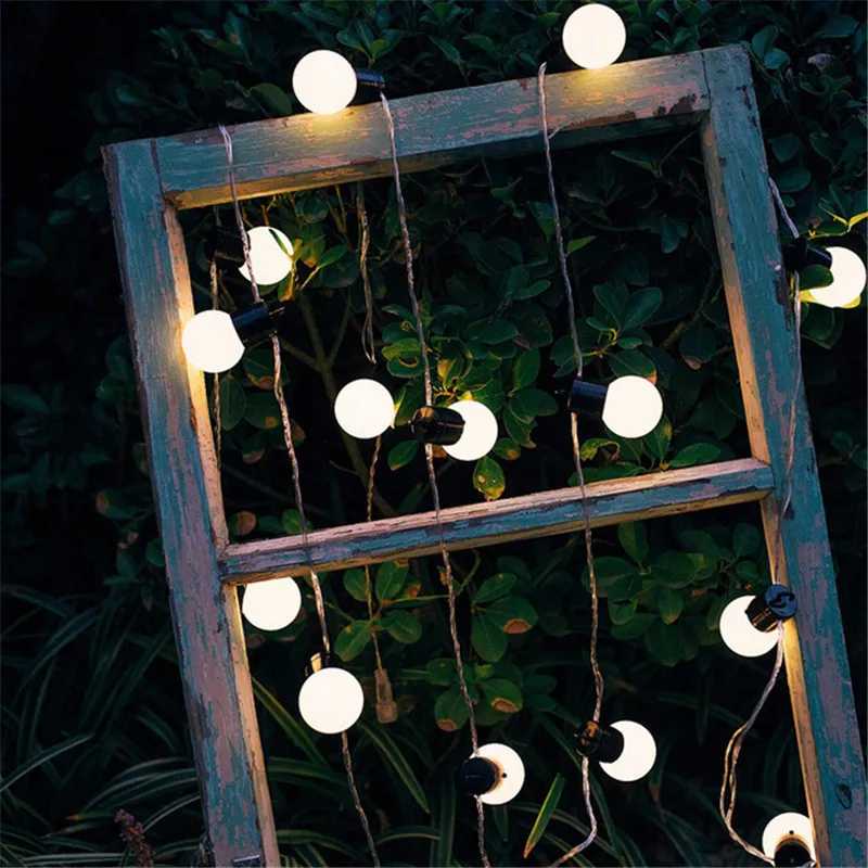 

5m 10m Multicolor Bulb String with Hooks Led String Lights Christmas Decorations for Home Fairy Lights Garland Holiday Lighting