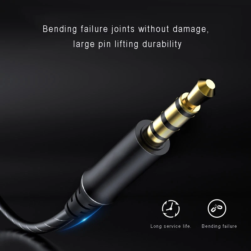 POLVCDG Anchor K Song Headset in Ear 1 5 Meter Live Sound Card Monitoring Cable Singing Computer Headset